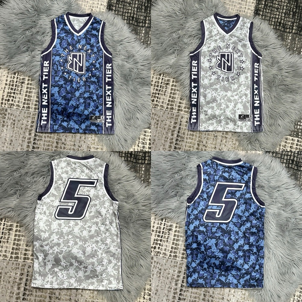 The Next Tier Basketball Reversible Jersey Navy/White‎ Youth Small #5 (MSRP $70)